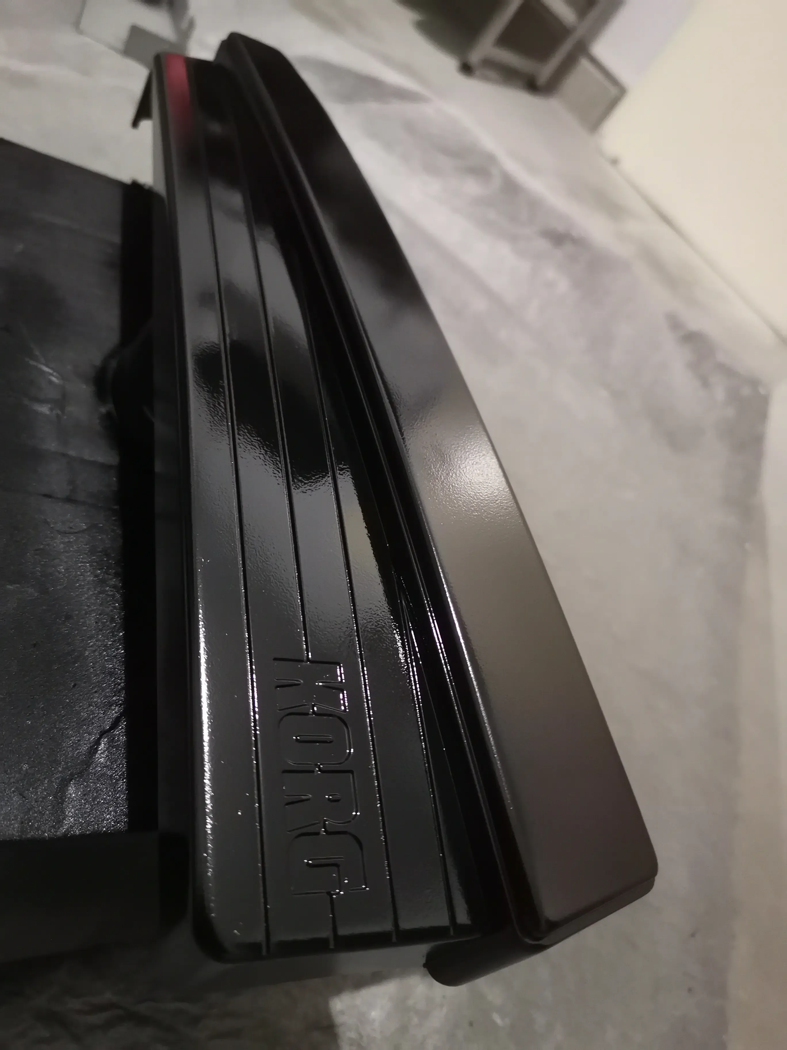 Trinity parts painted in black metallic