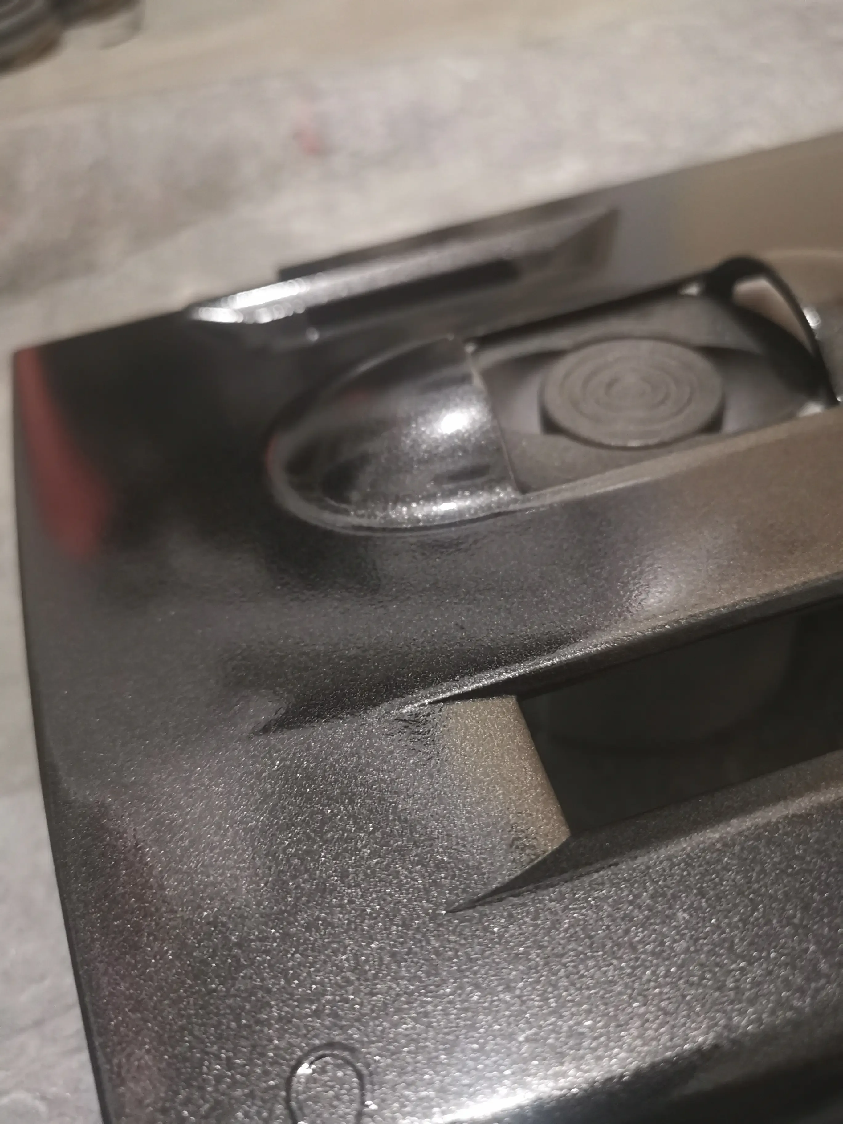 Trinity parts painted in black metallic