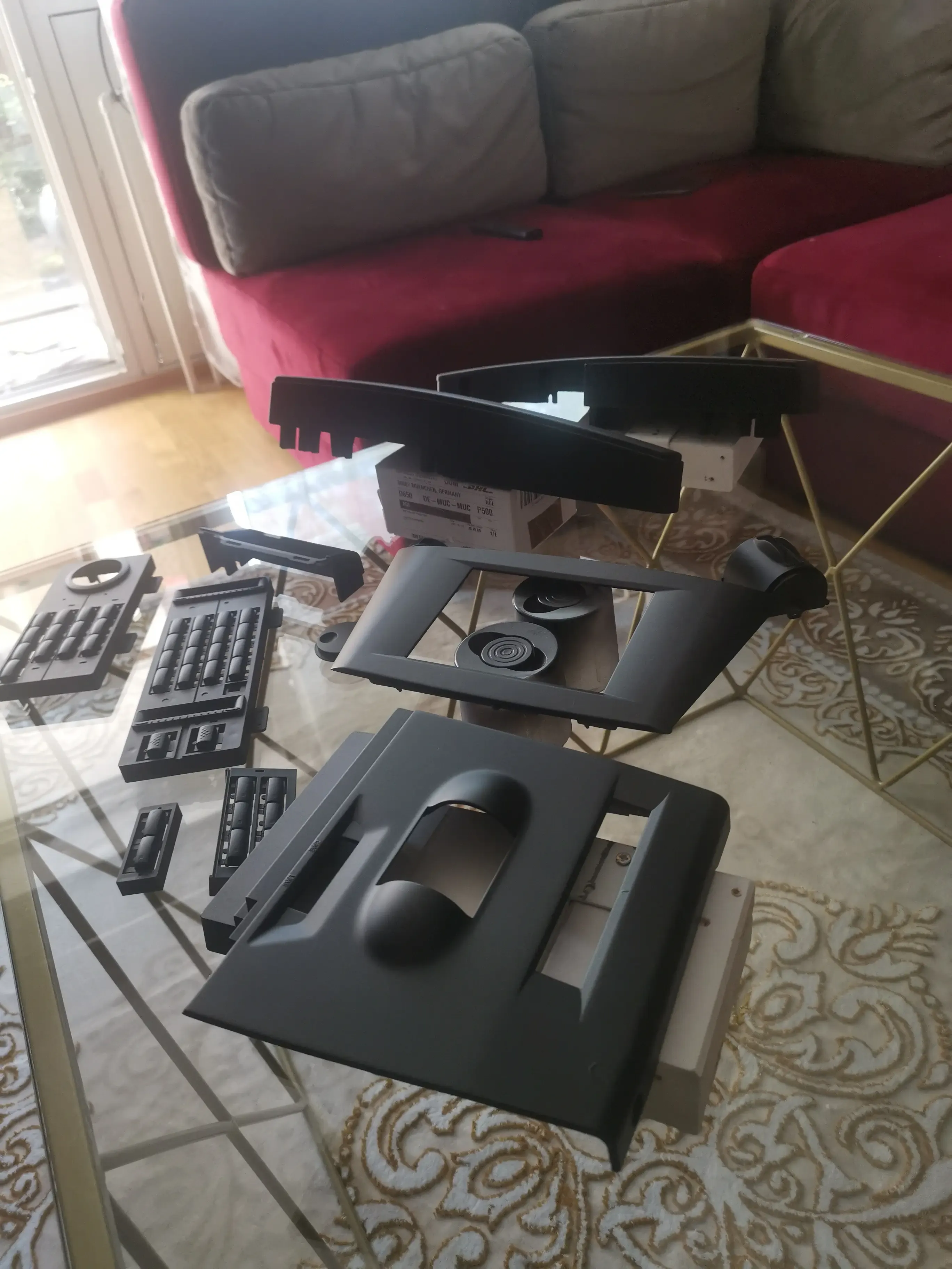 Trinity parts ready for assembly