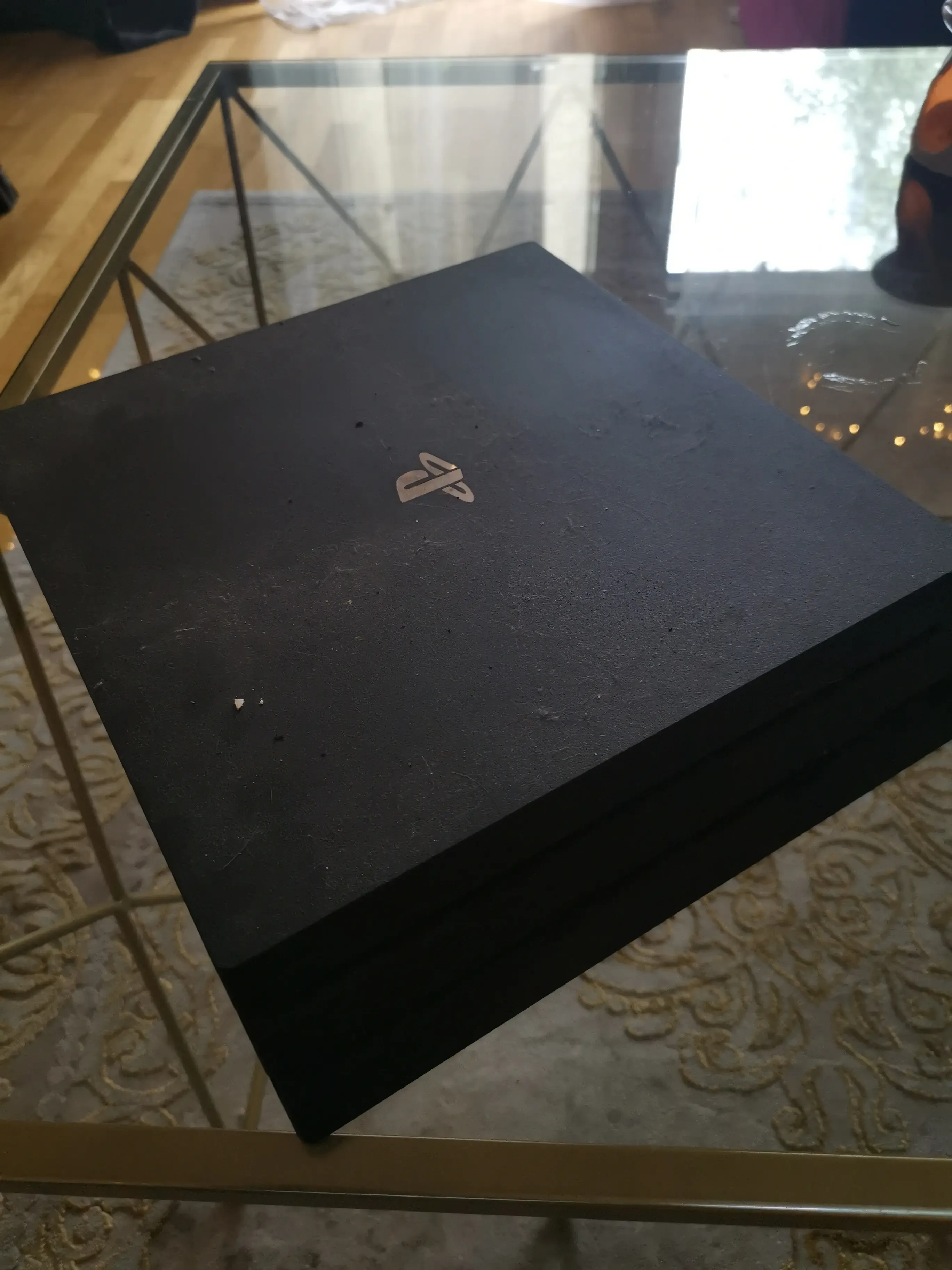 The PS4 Pro before the cleanup
