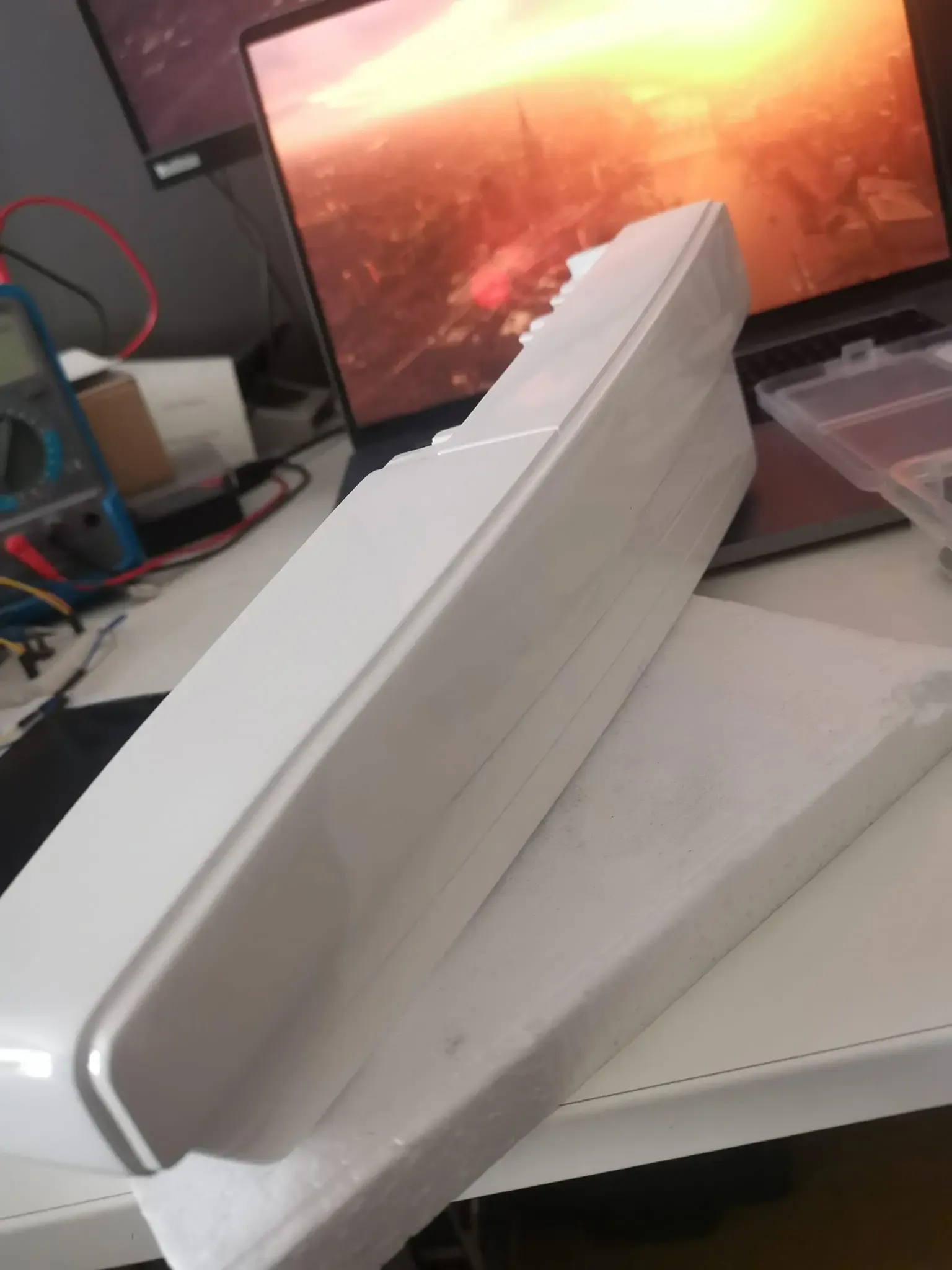 White end caps and side panels