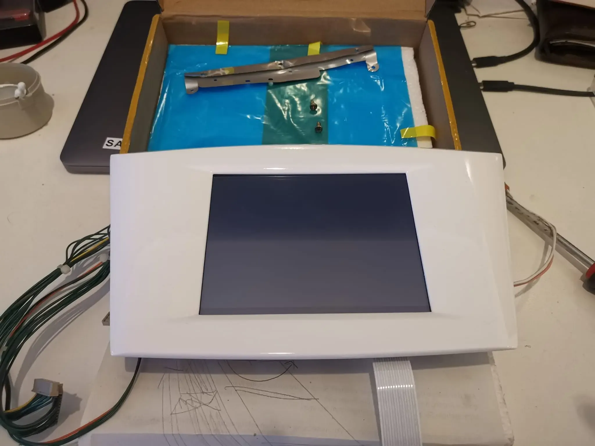 Front panels, button frames and display bezel